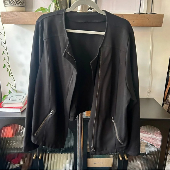 Torrid Black Premium Ponte Moto Jacket - Picture 9 of 11